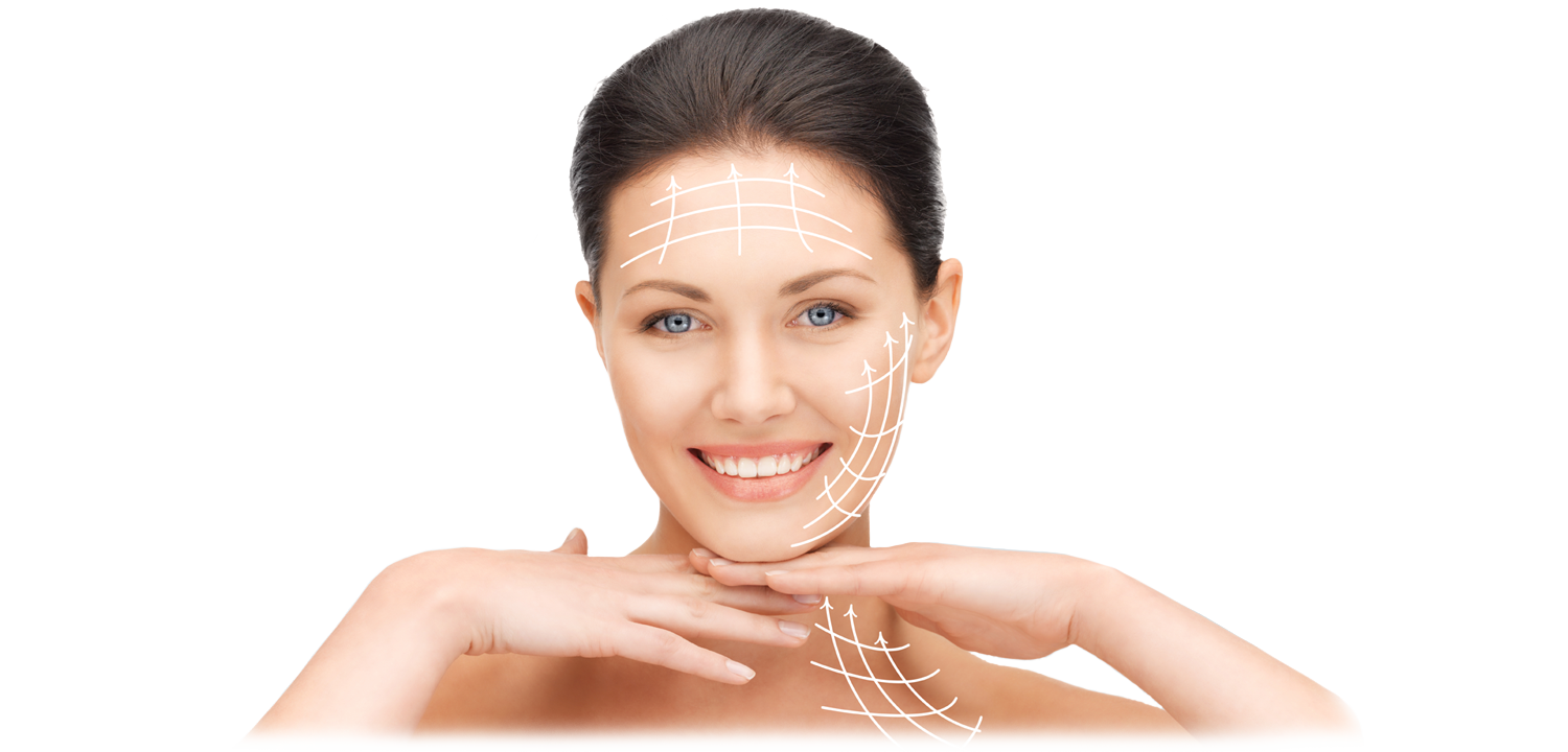 Коррекция овала лица с помощью миостимуляции в клинике косметологии